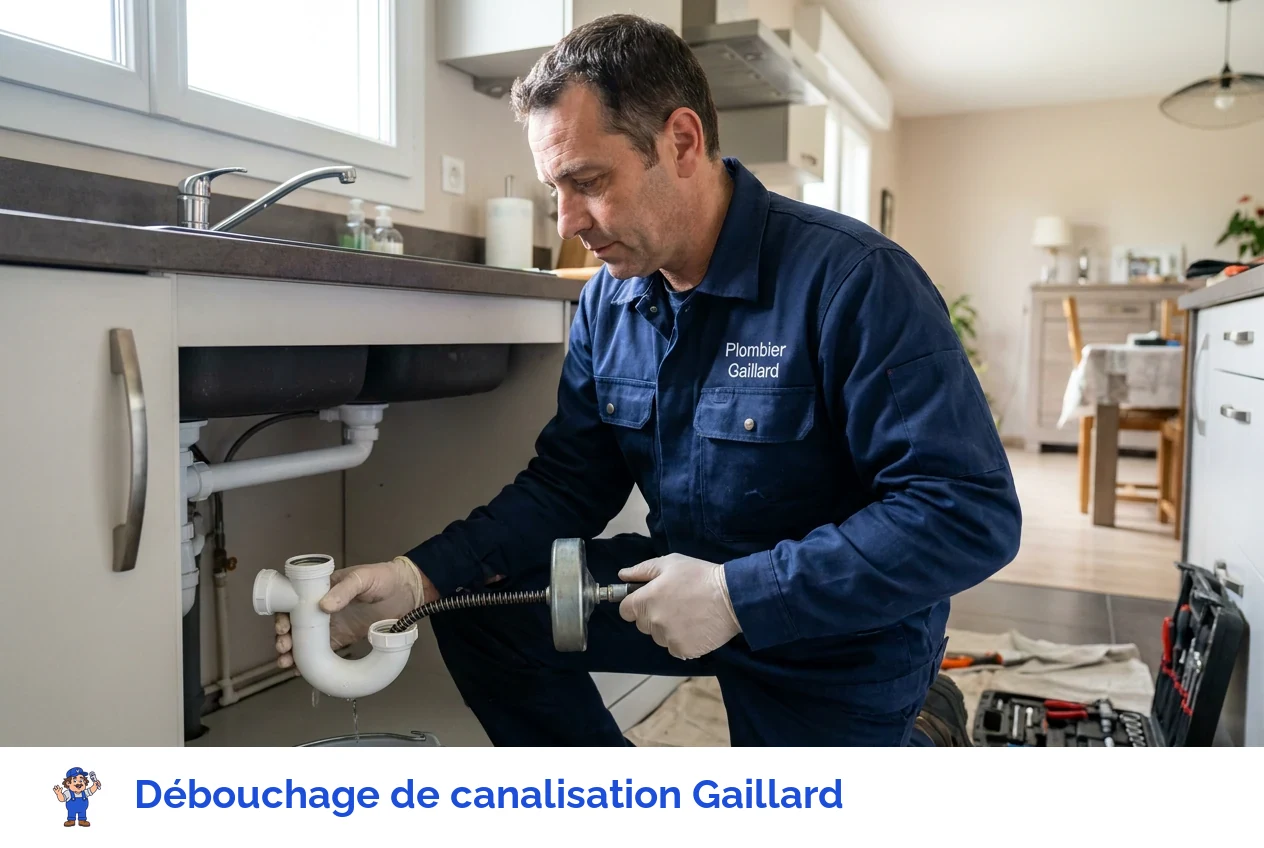 Débouchage de canalisation à Gaillard