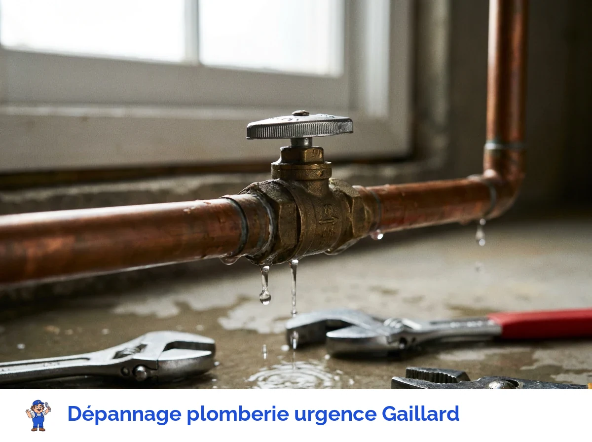 Dépannage plomberie urgence à Gaillard