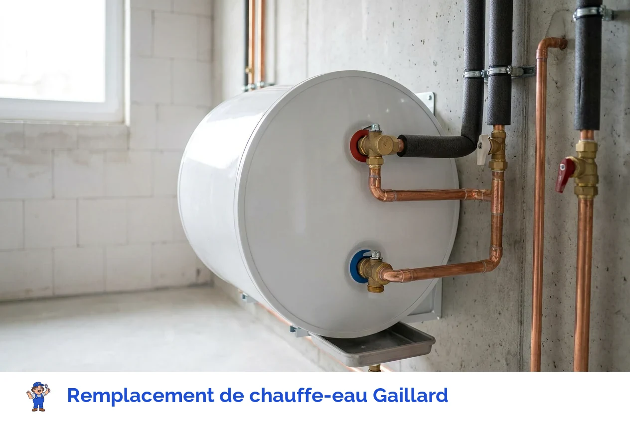 Remplacement de chauffe-eau à Gaillard