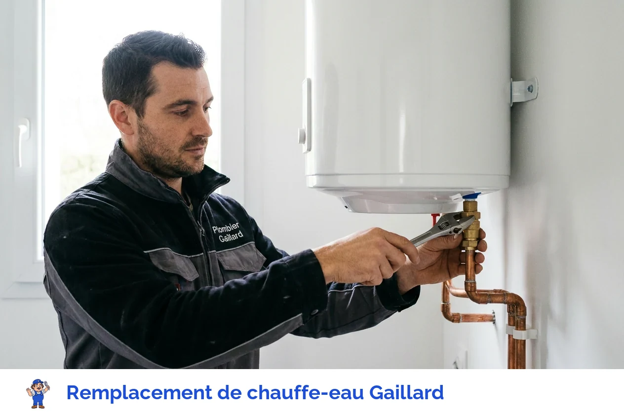 Remplacement de chauffe-eau à Gaillard