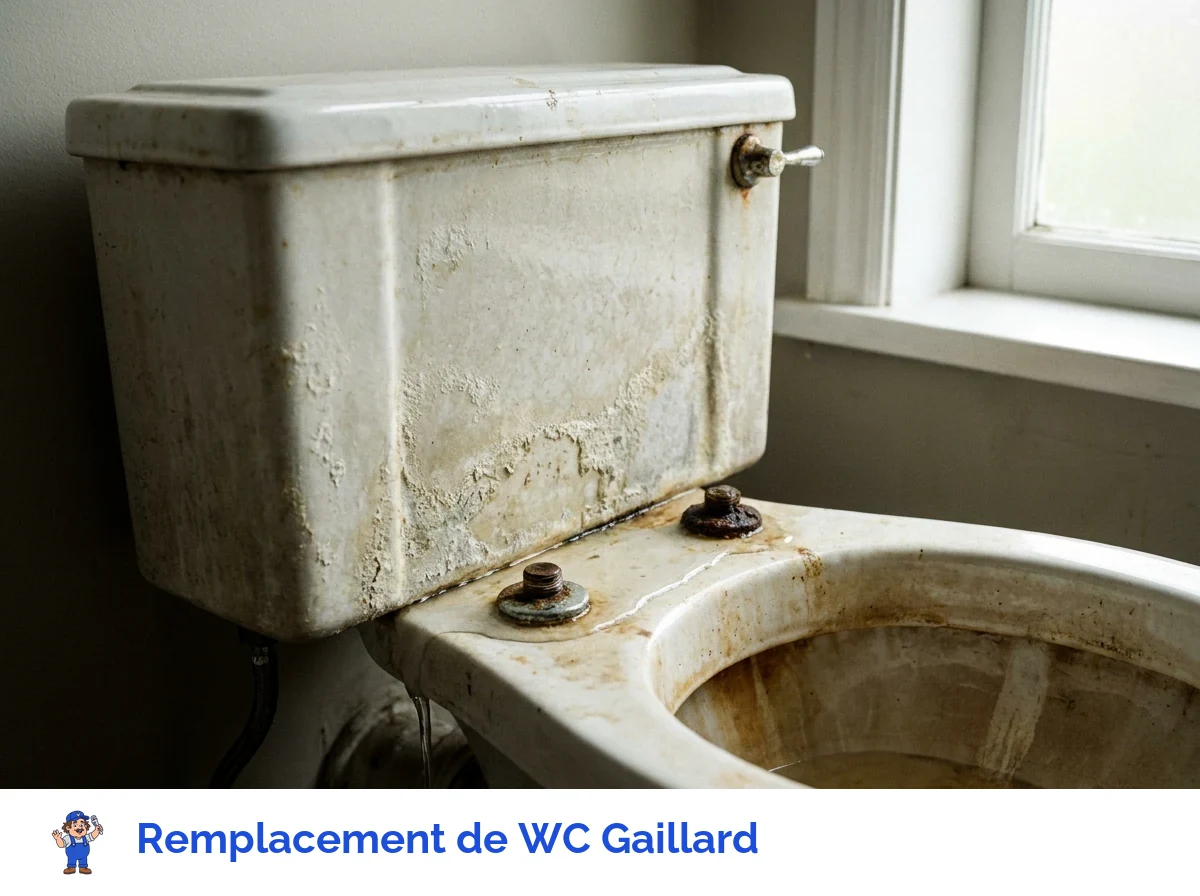 Remplacement de WC à Gaillard